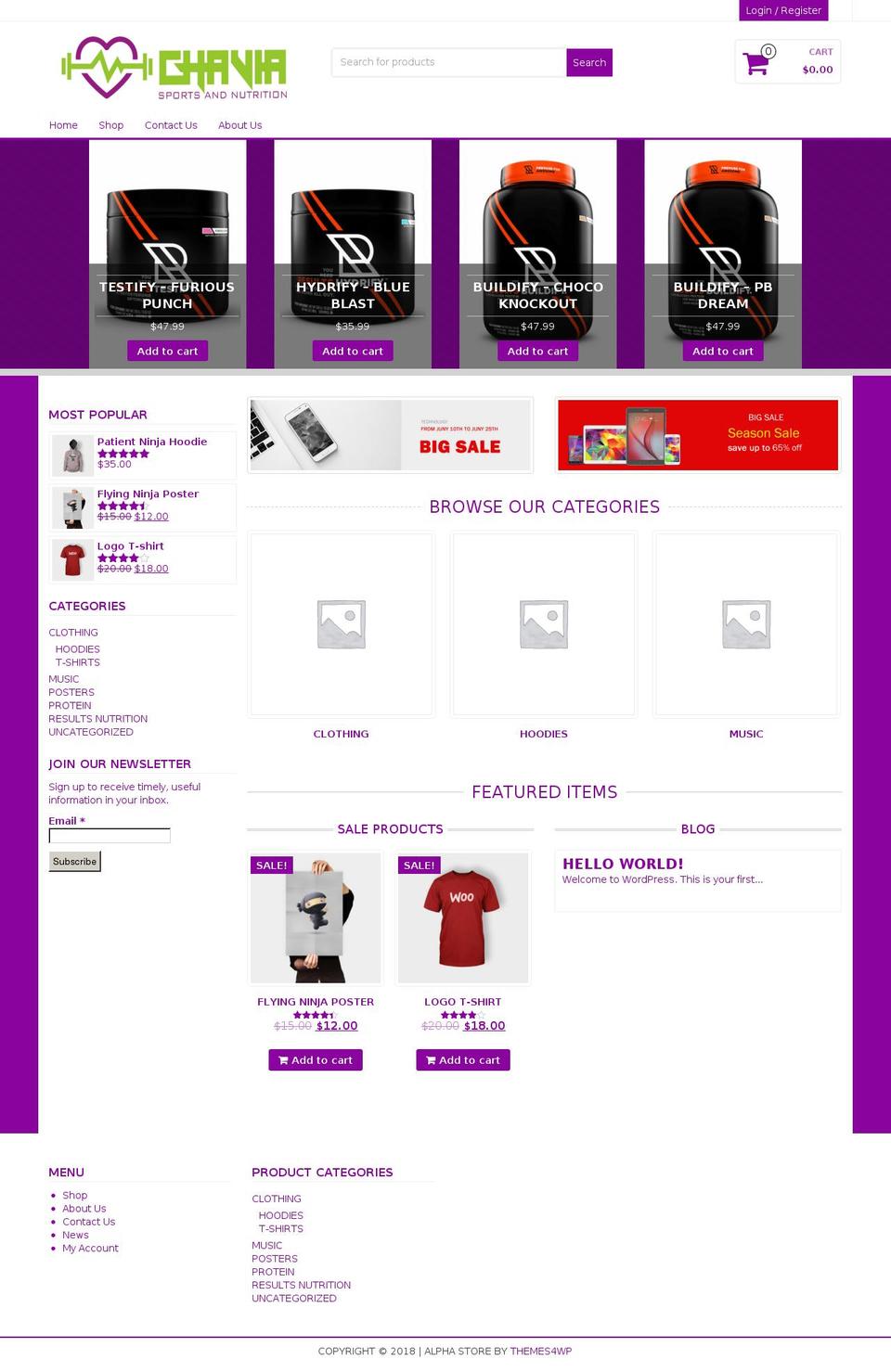 chaviasn.com — Shopify storefront screenshot