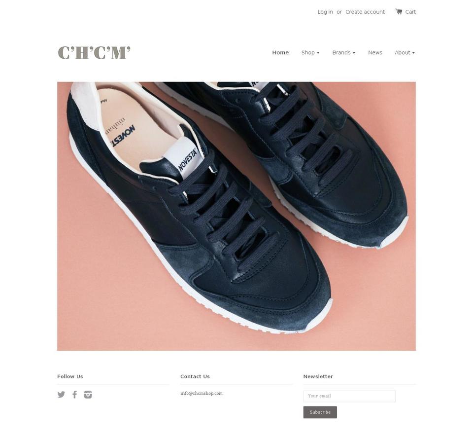 chcmshop.com shopify website screenshot