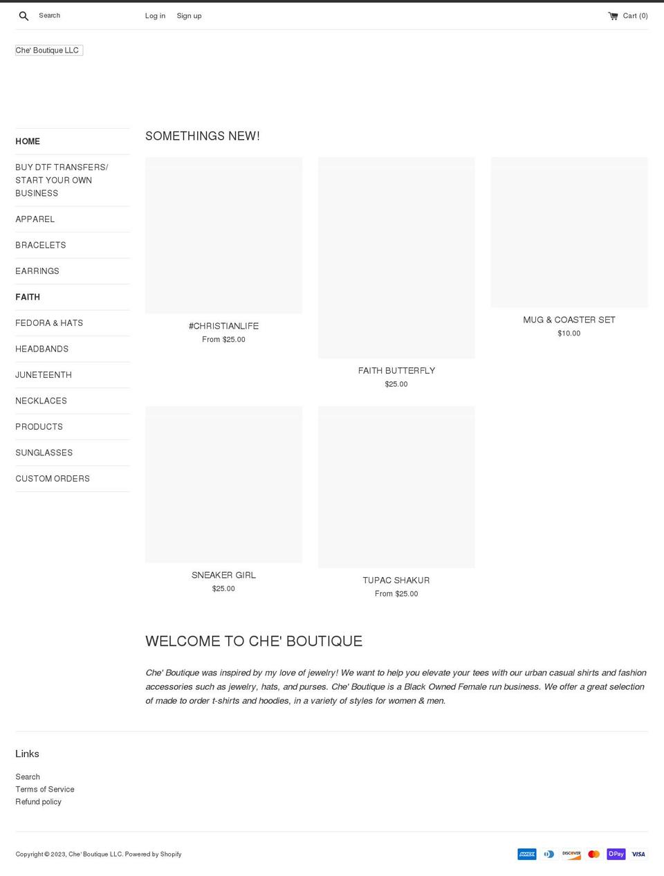 che-boutique.com shopify website screenshot