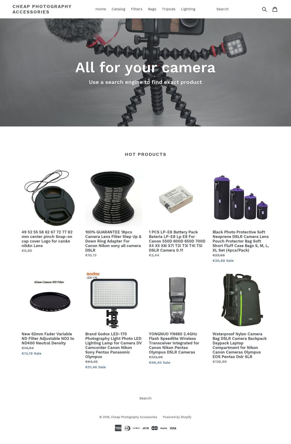 cheap-photo.com — Shopify storefront screenshot