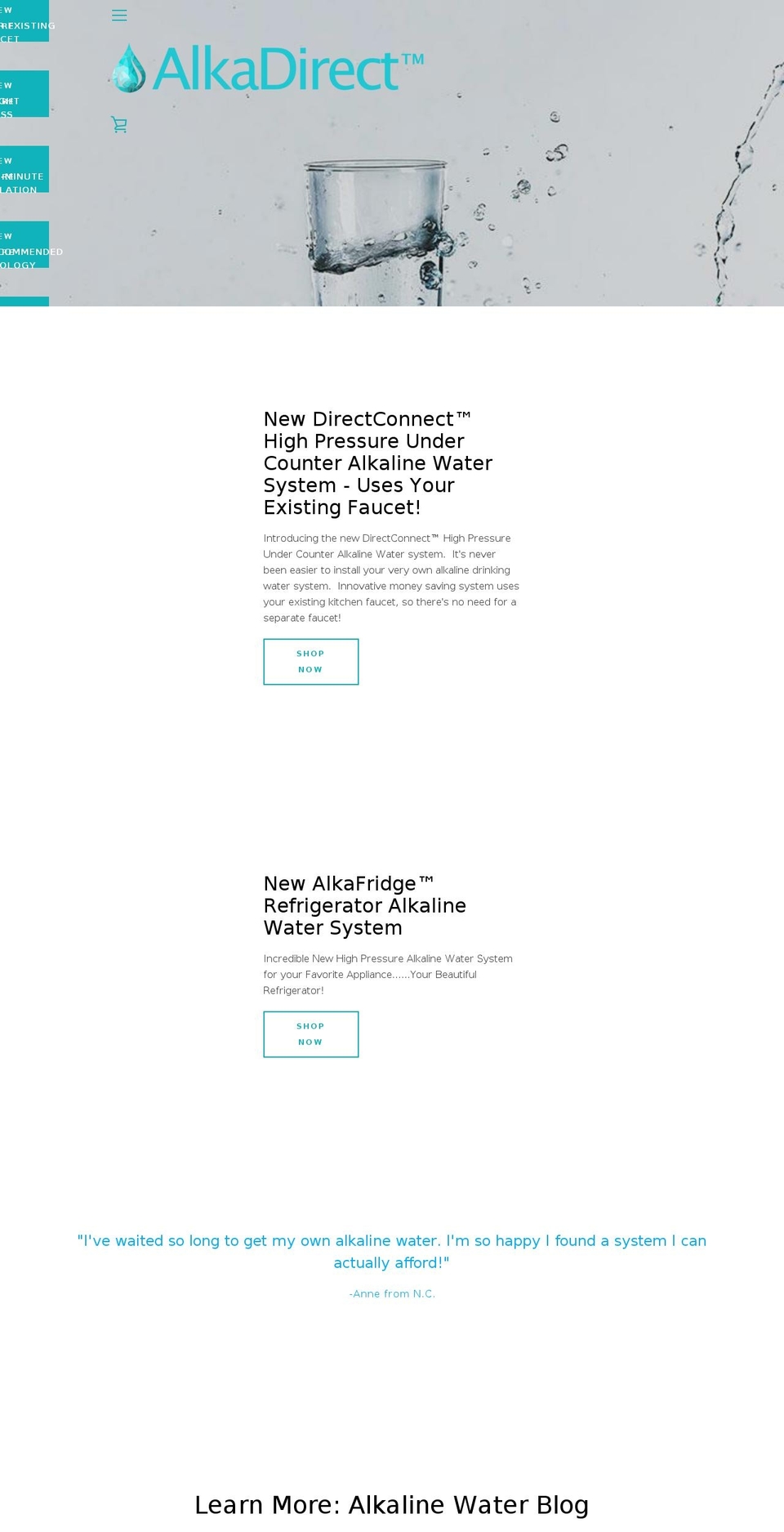 cheapalkalinewater.com shopify website screenshot