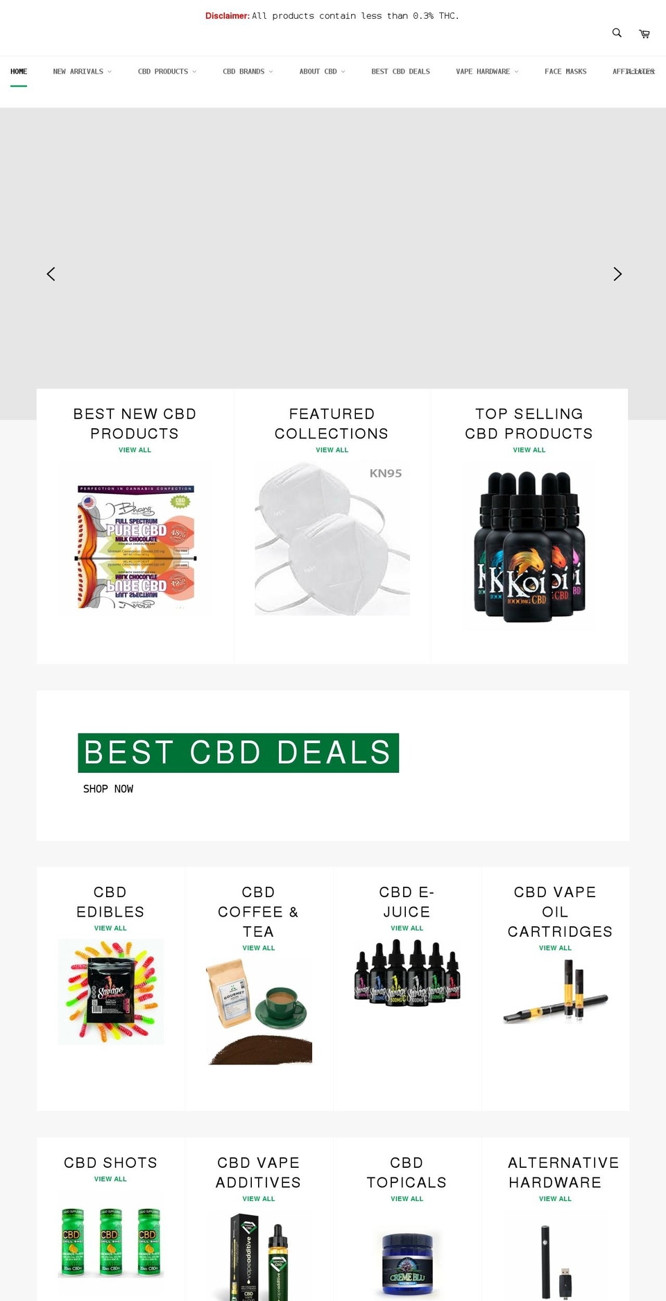 cheapcbddeals.com shopify website screenshot