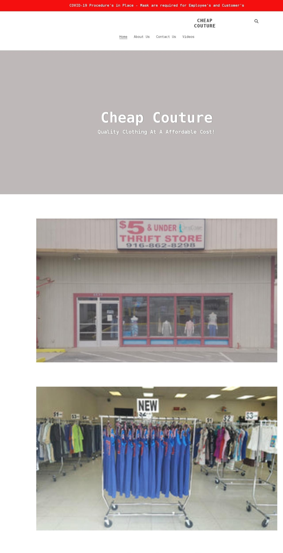 cheapcouture.org shopify website screenshot