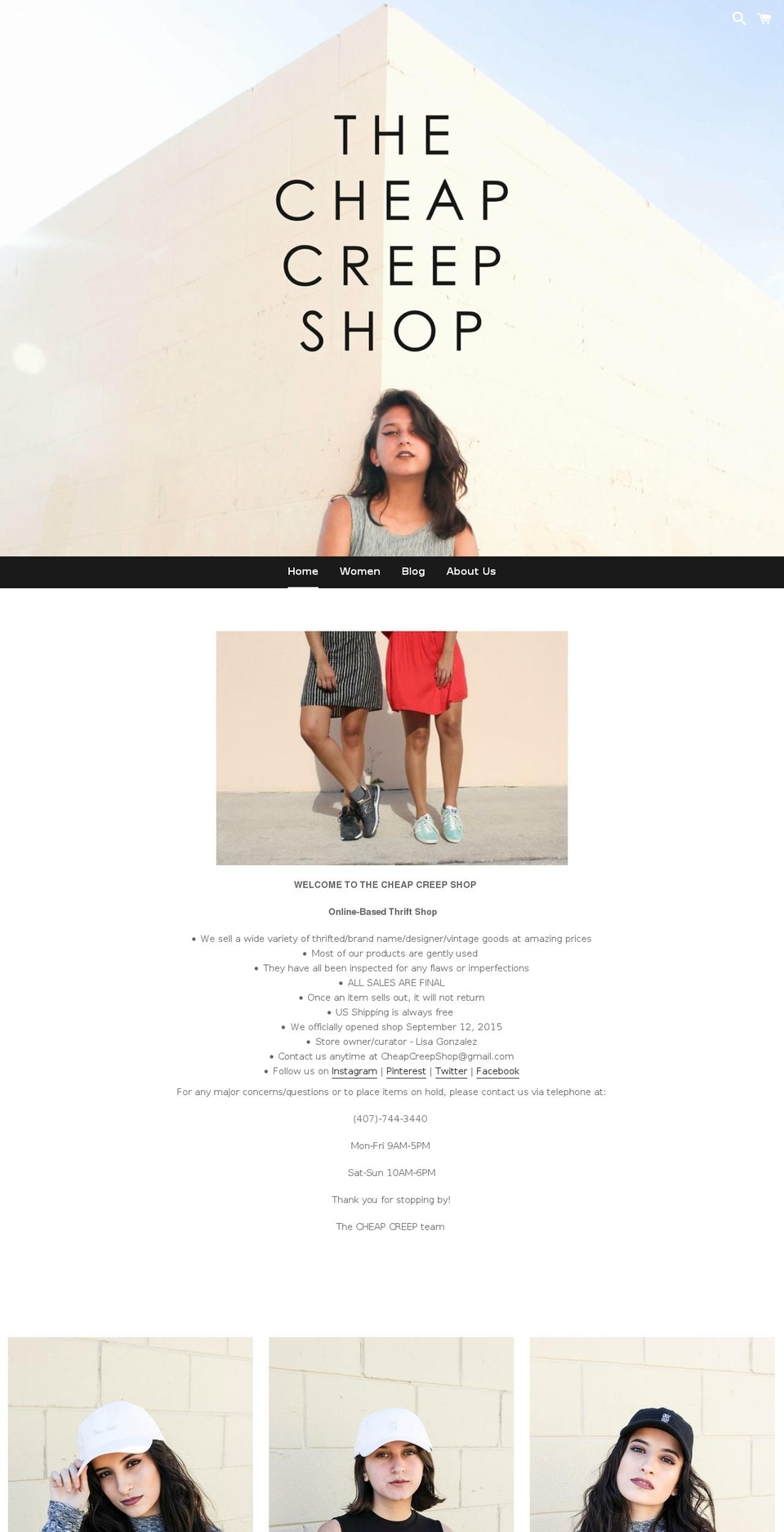 cheapcreep.com shopify website screenshot