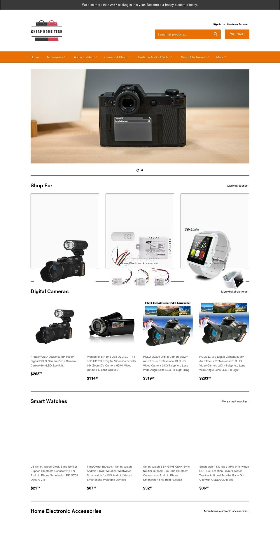 cheaphometech.com — Shopify storefront screenshot