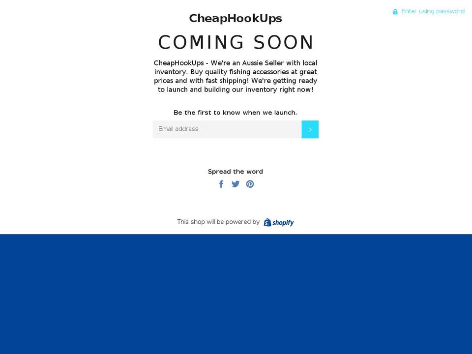 cheaphookups.com shopify website screenshot