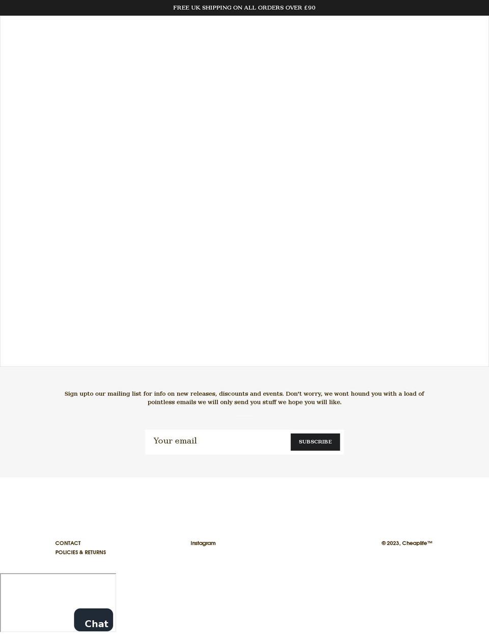 cheaplife.uk shopify website screenshot