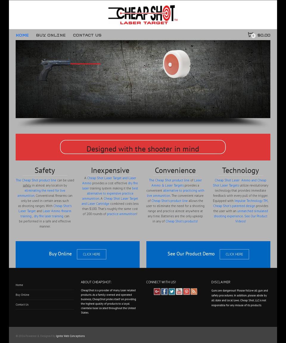 cheapshotusa.com — Shopify storefront screenshot