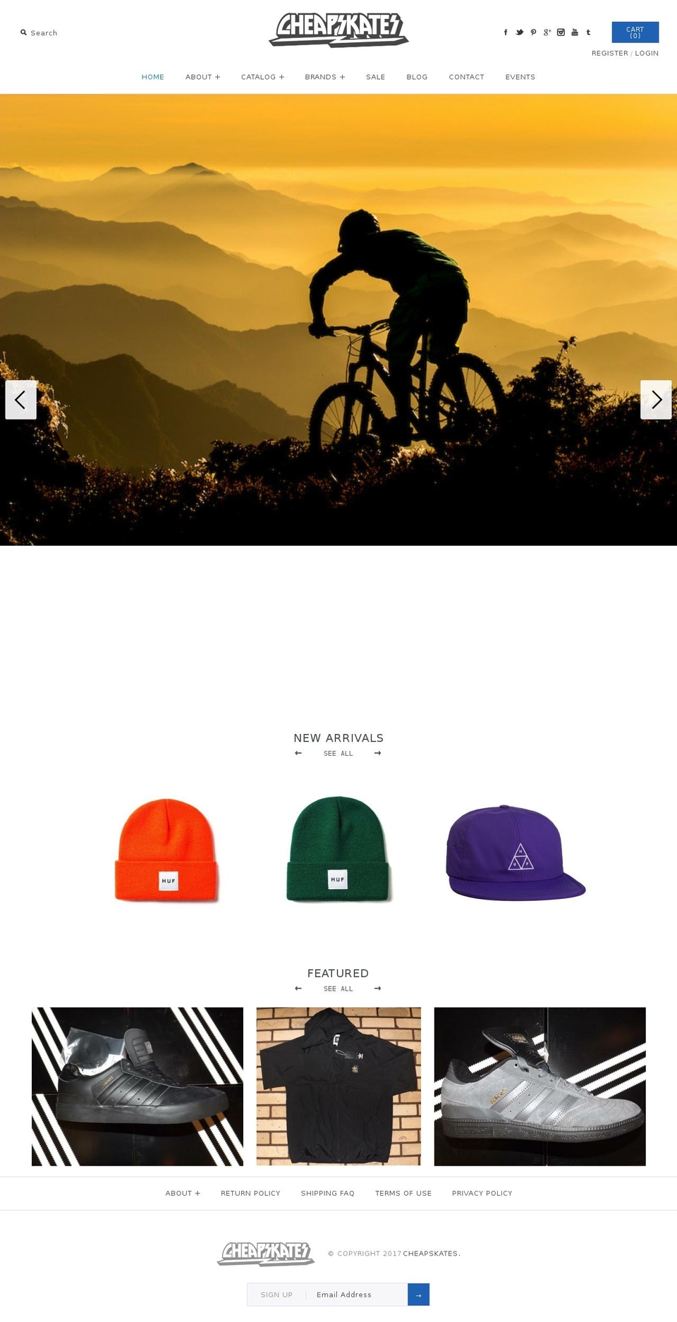 cheapskatesports.com shopify website screenshot