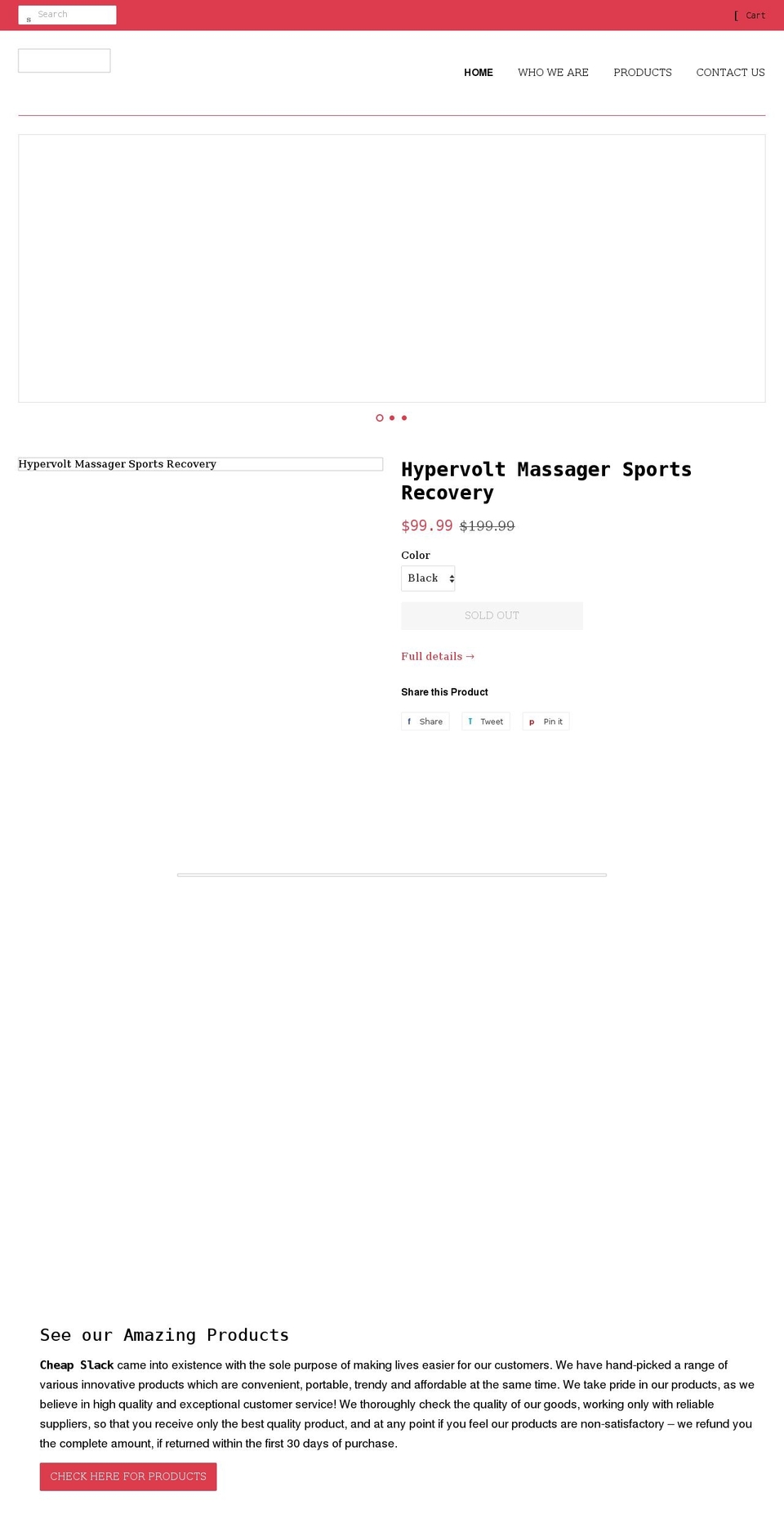 cheapslack.com shopify website screenshot
