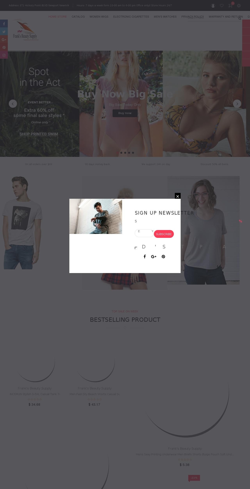 Copy of Pop Shopify theme site example cheapwigsbuy.com