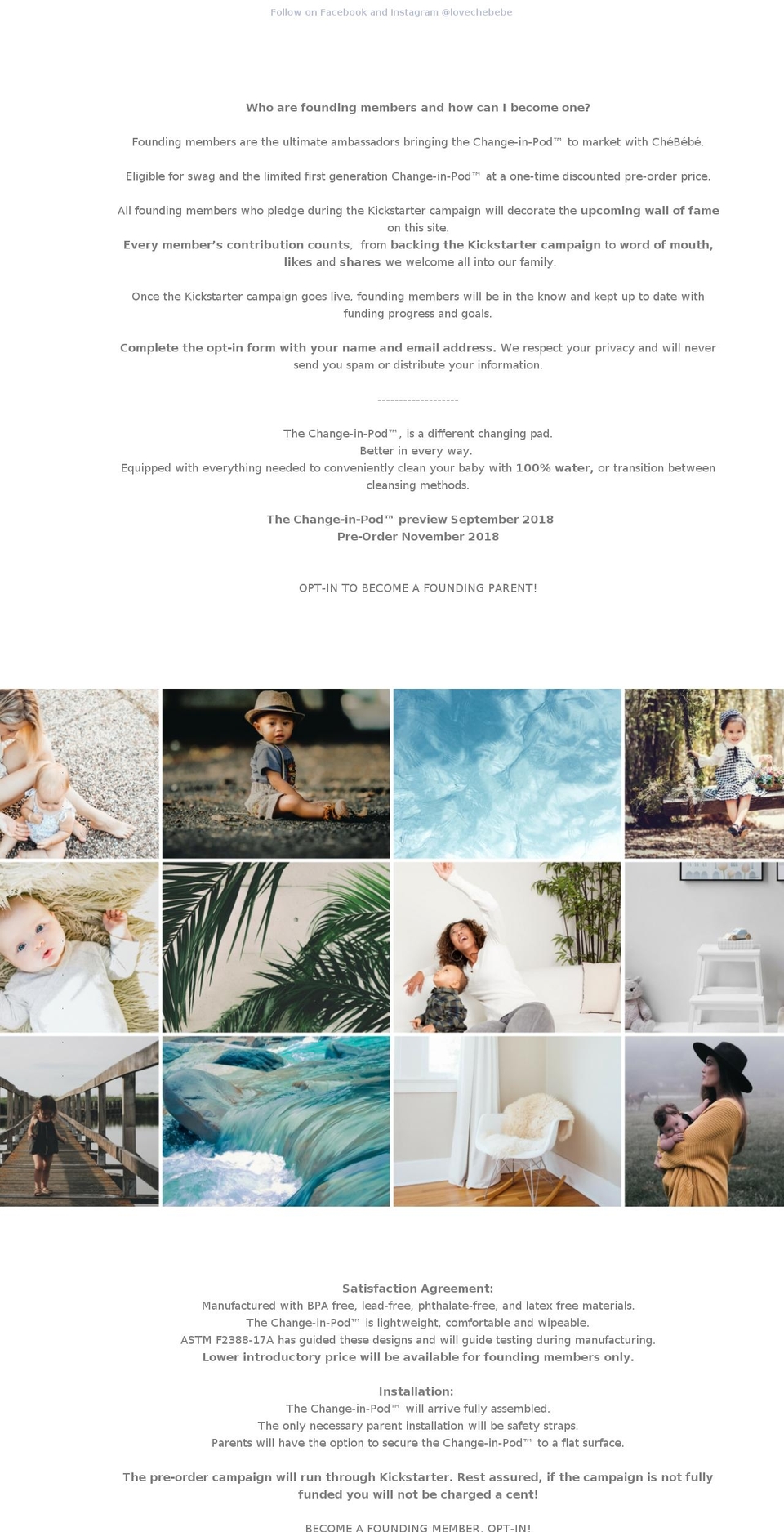 chebebe.com — Shopify storefront screenshot