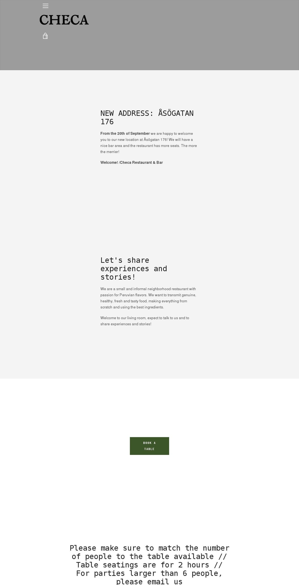 checa.se shopify website screenshot