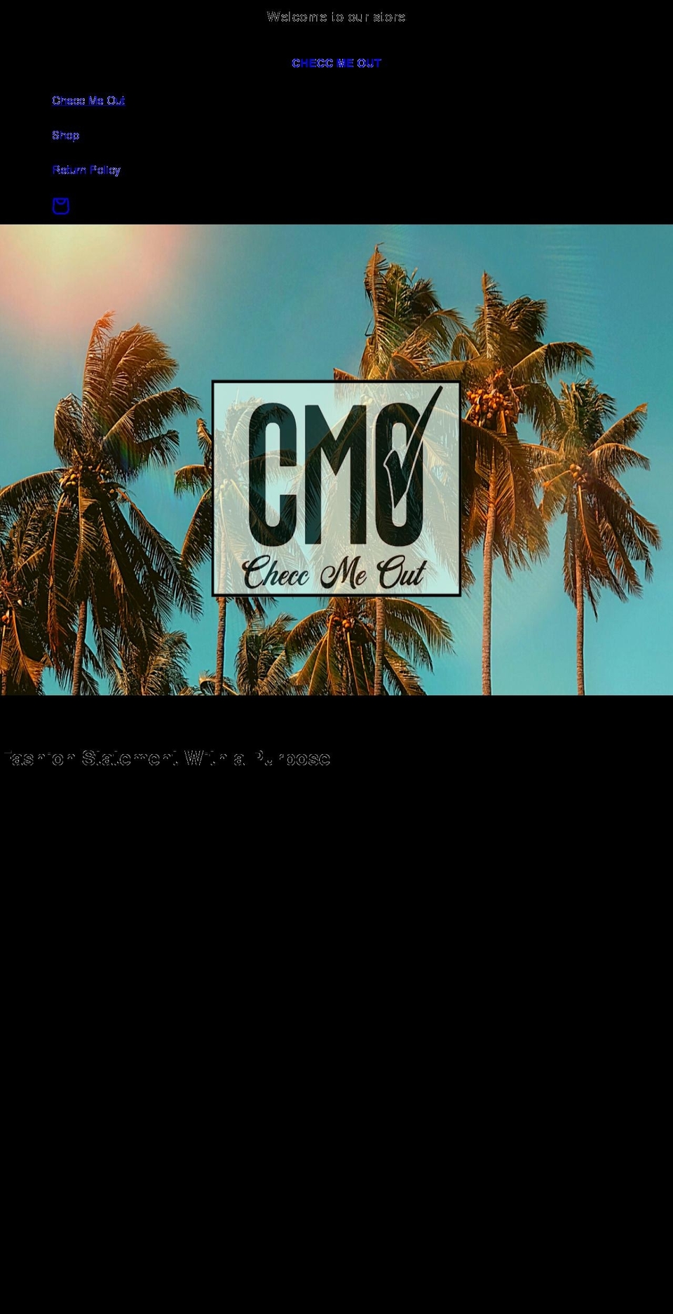 checcmeout.com shopify website screenshot