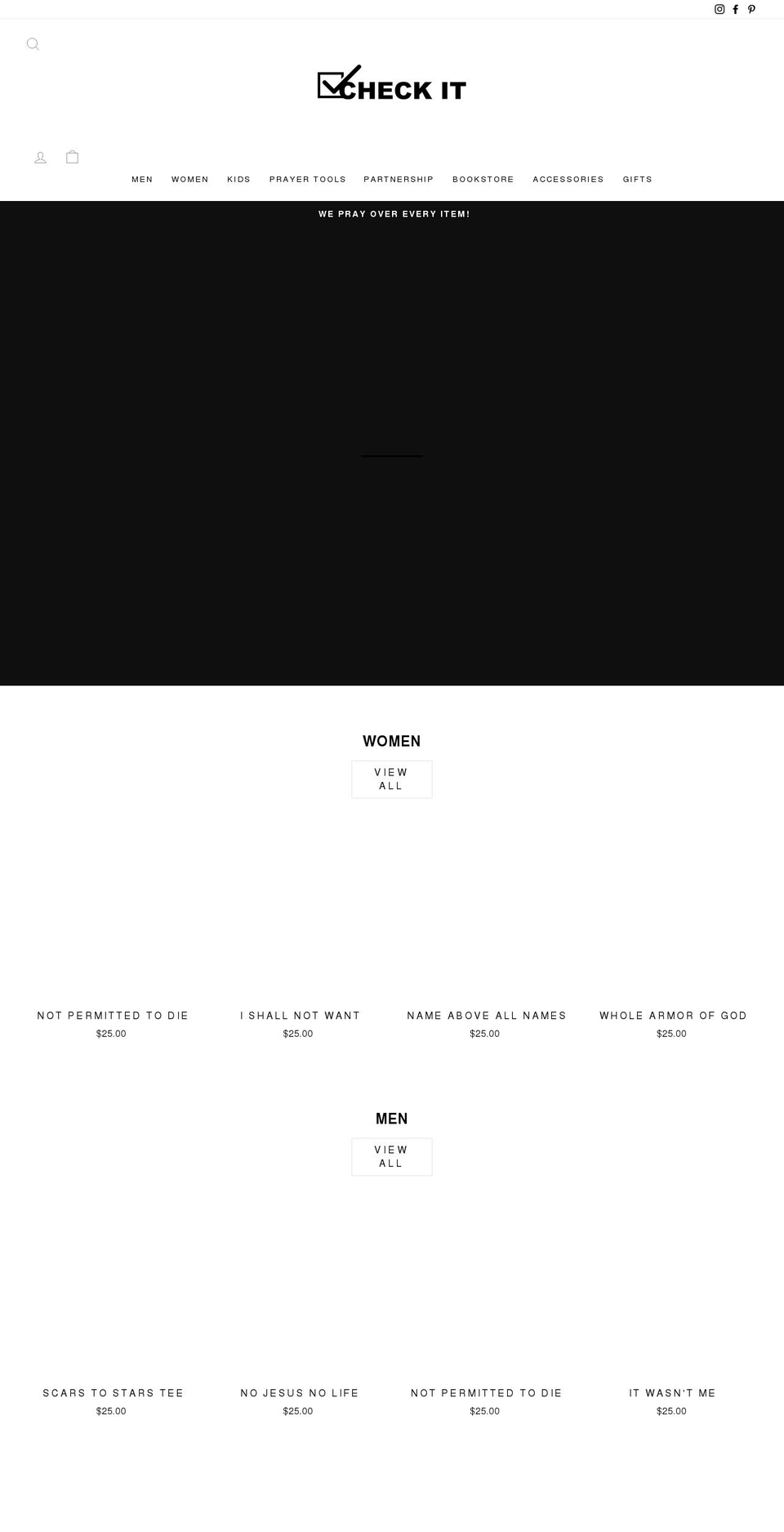checkitshop.com shopify website screenshot