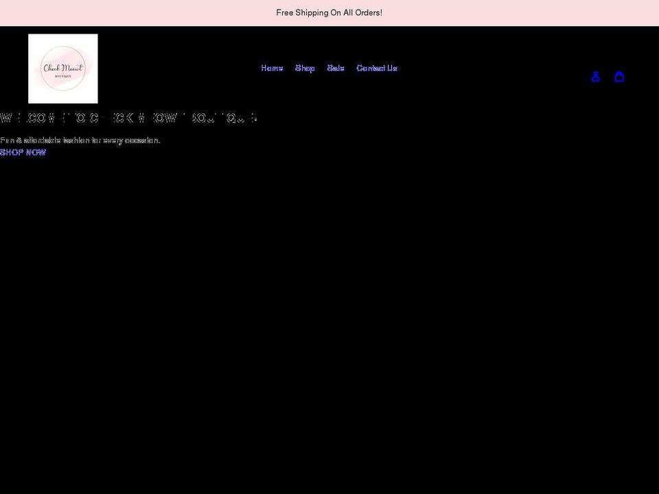 checkmeowtboutique.com shopify website screenshot