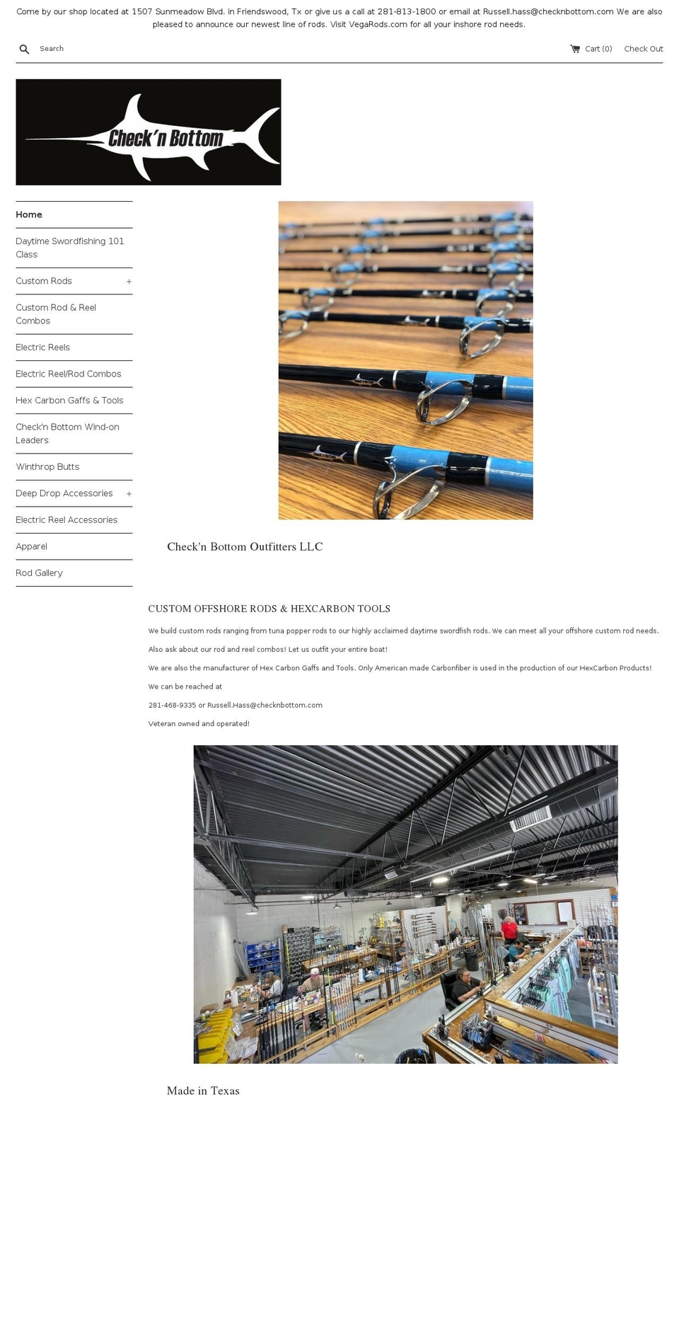 checknbottom.com — Shopify storefront screenshot