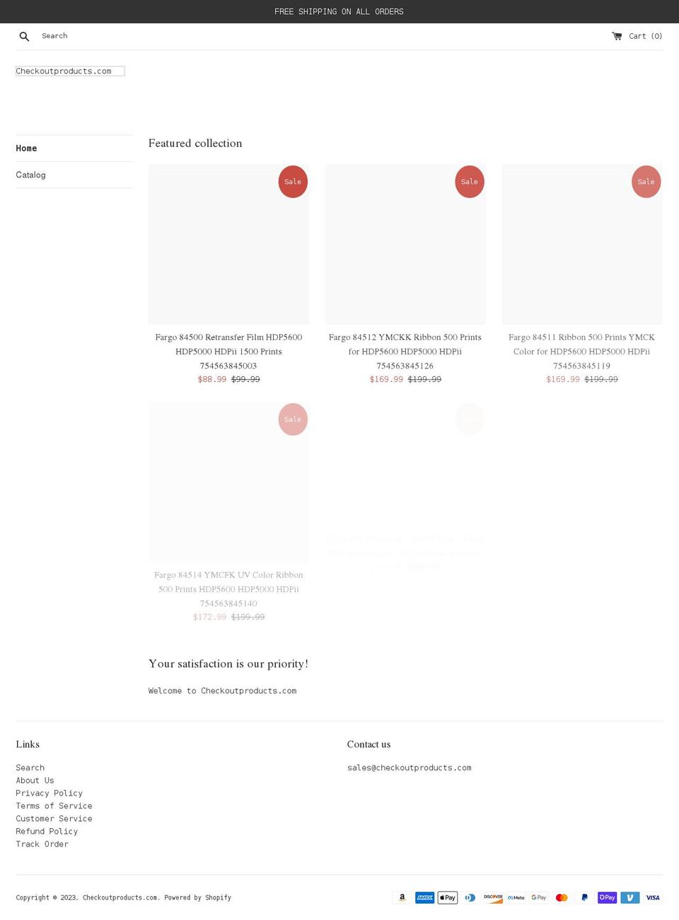 checkoutproducts.com shopify website screenshot