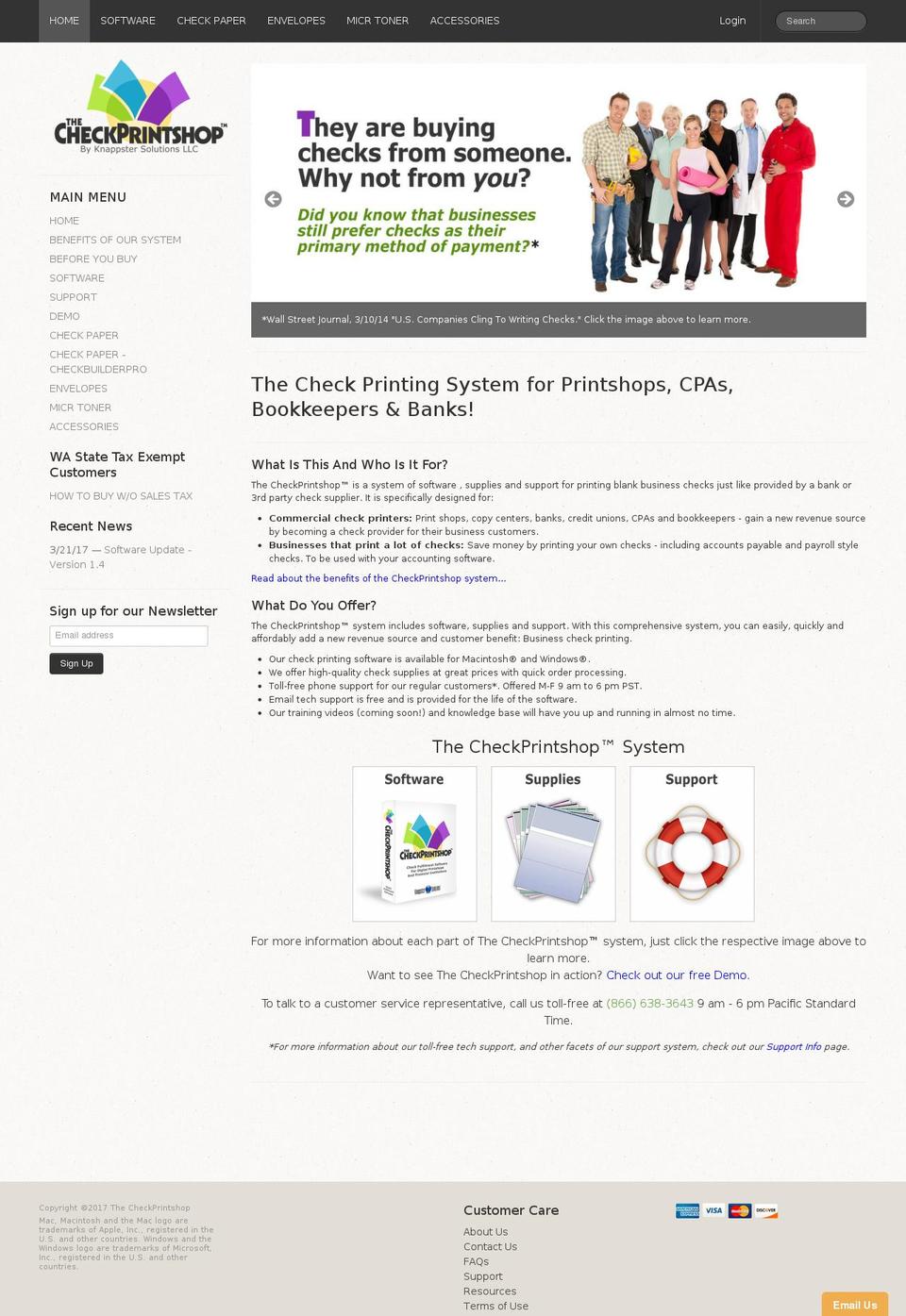 Lucid One Shopify theme site example checkprintshop.com