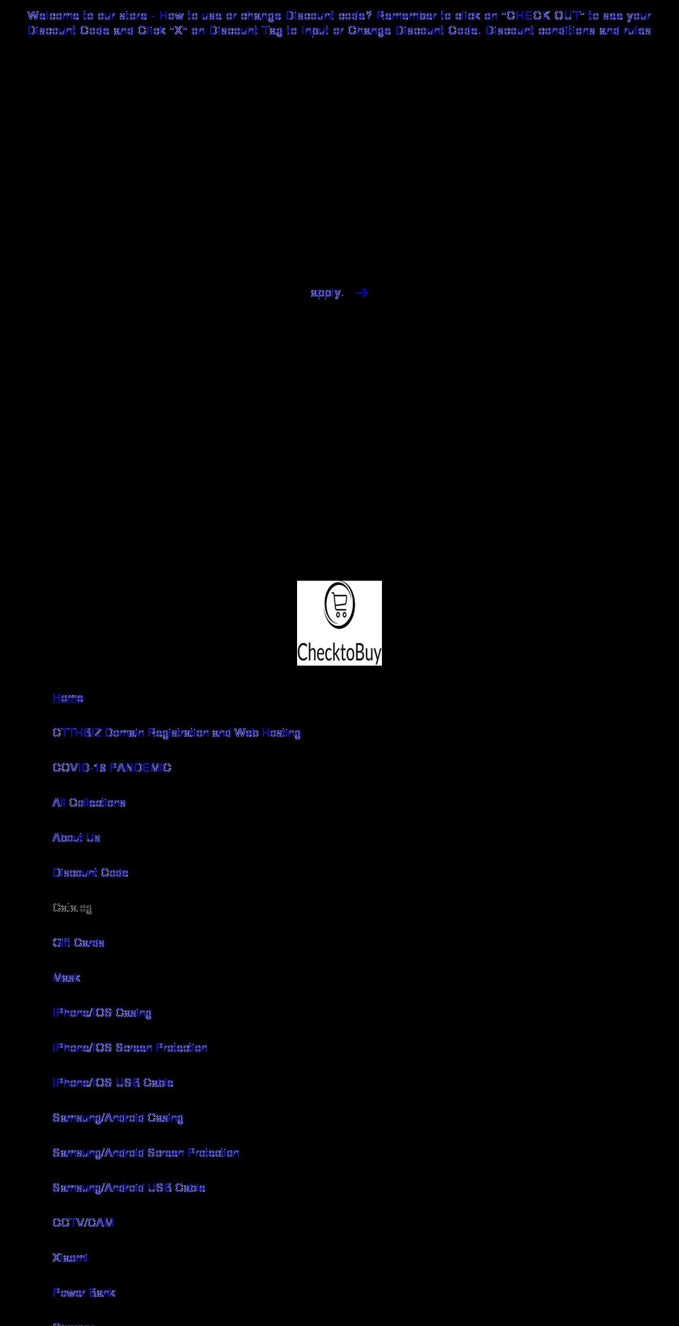 checktobuy.ctthbiz.com shopify website screenshot