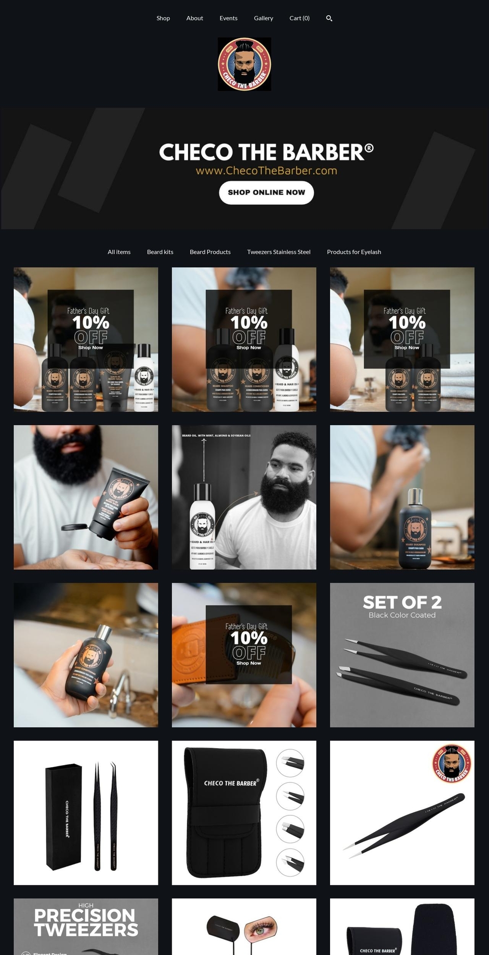 checothebarber.com shopify website screenshot