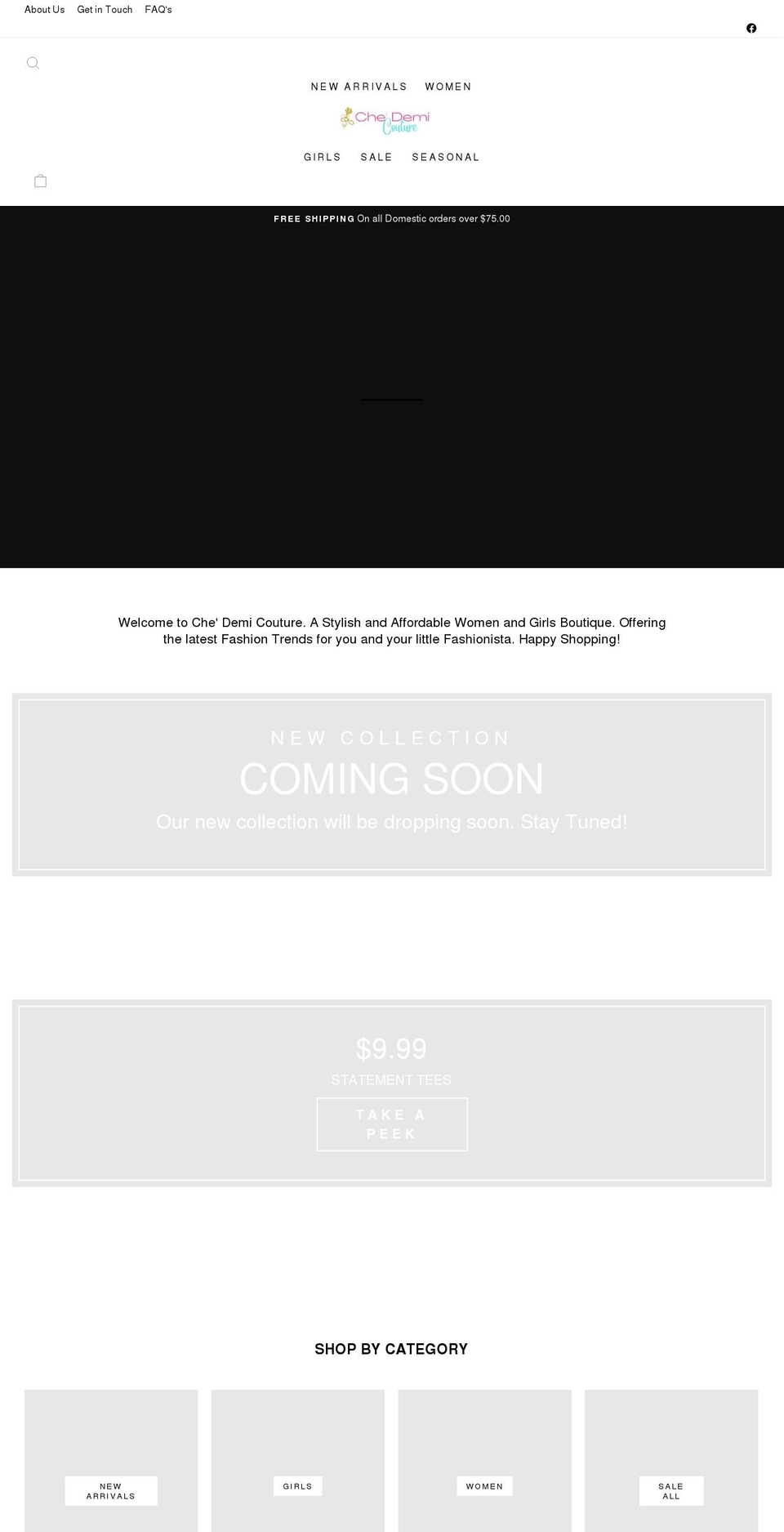 chedemicouture.com shopify website screenshot