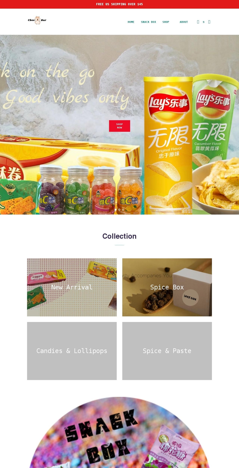cheebarshop.com shopify website screenshot