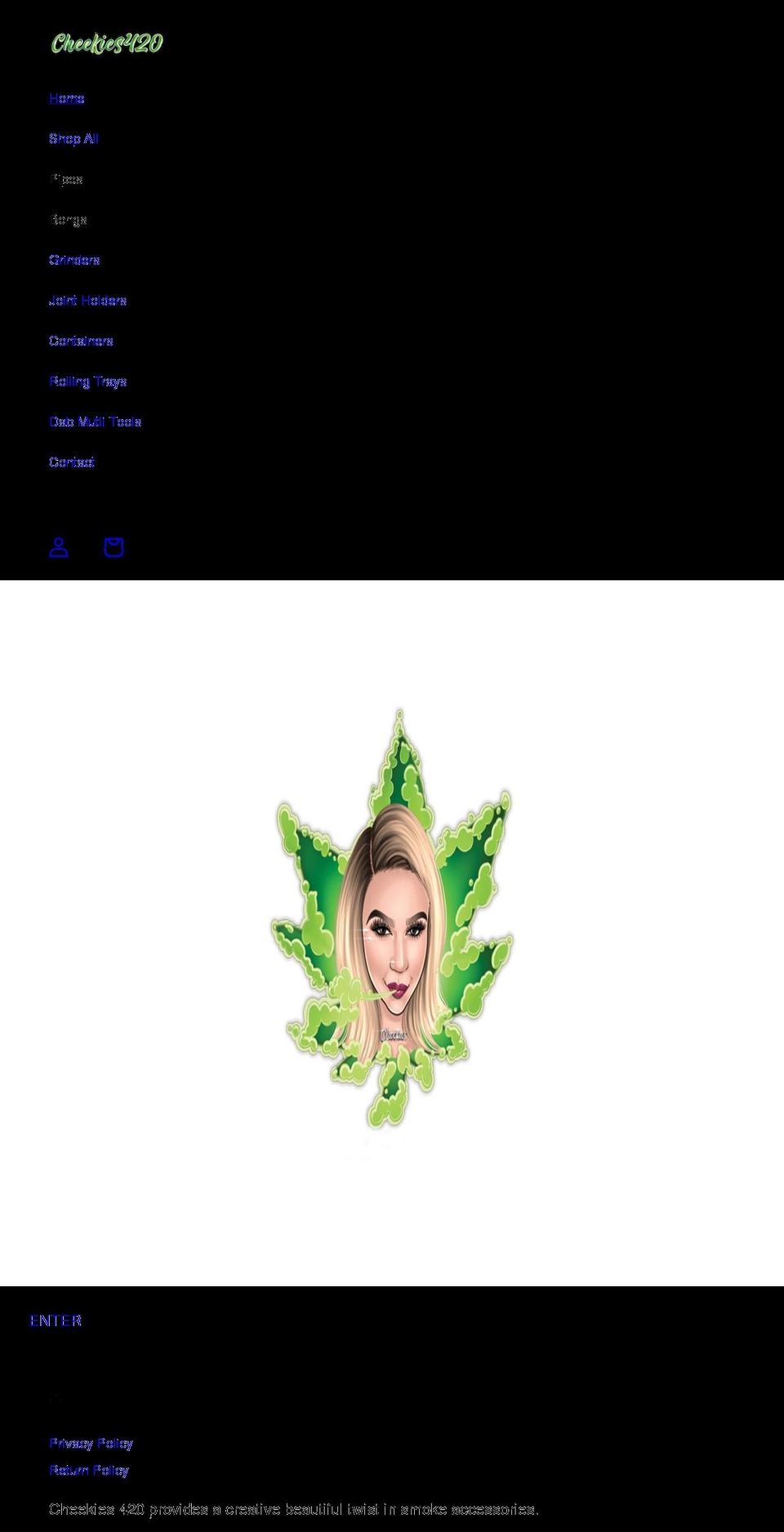cheekies420.com shopify website screenshot