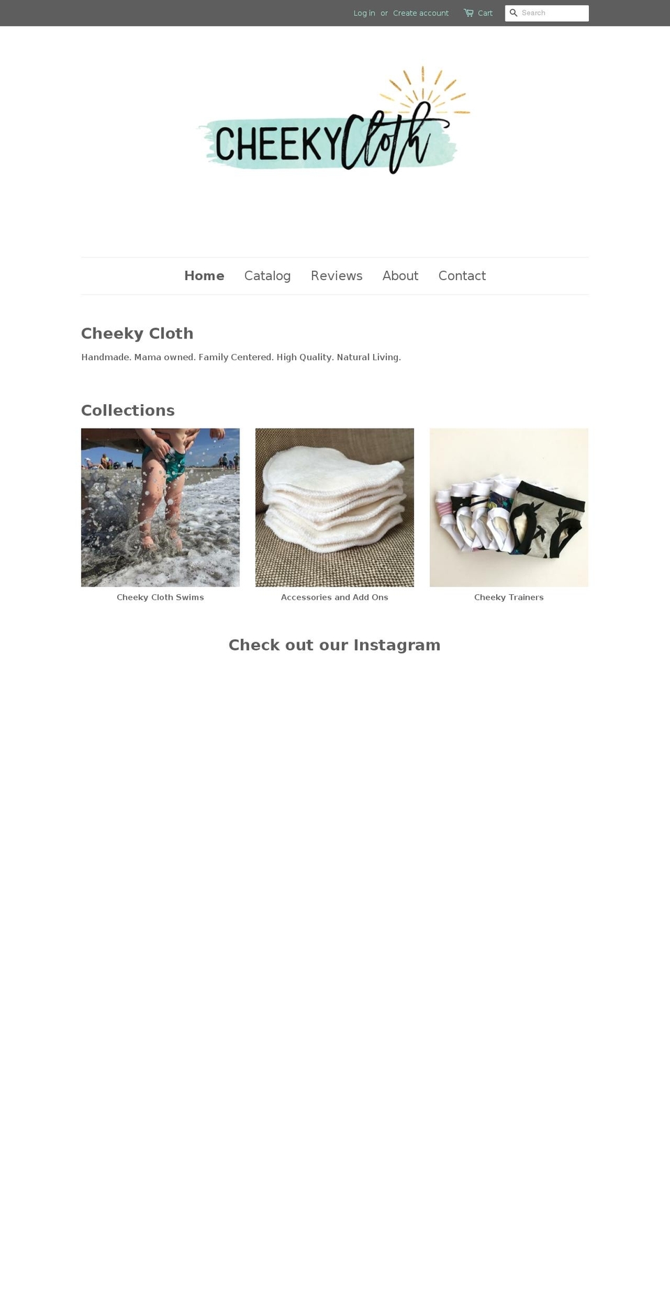 cheekycloth.com — Shopify storefront screenshot
