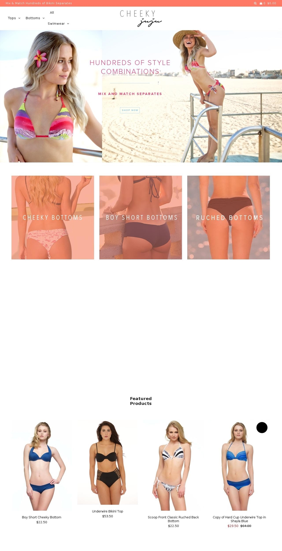 cheekyjuju.com — Shopify storefront screenshot