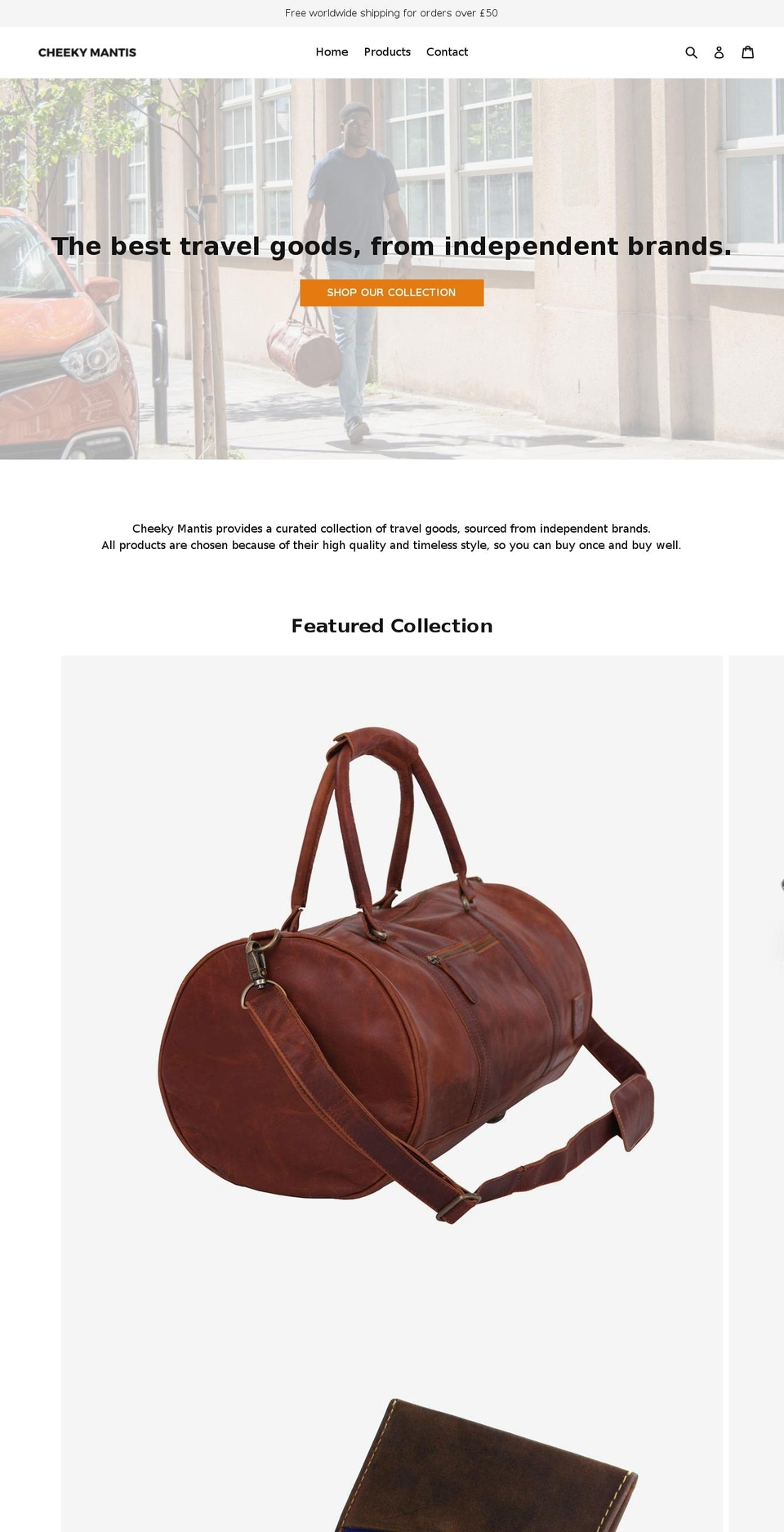 cheekymantis.com — Shopify storefront screenshot