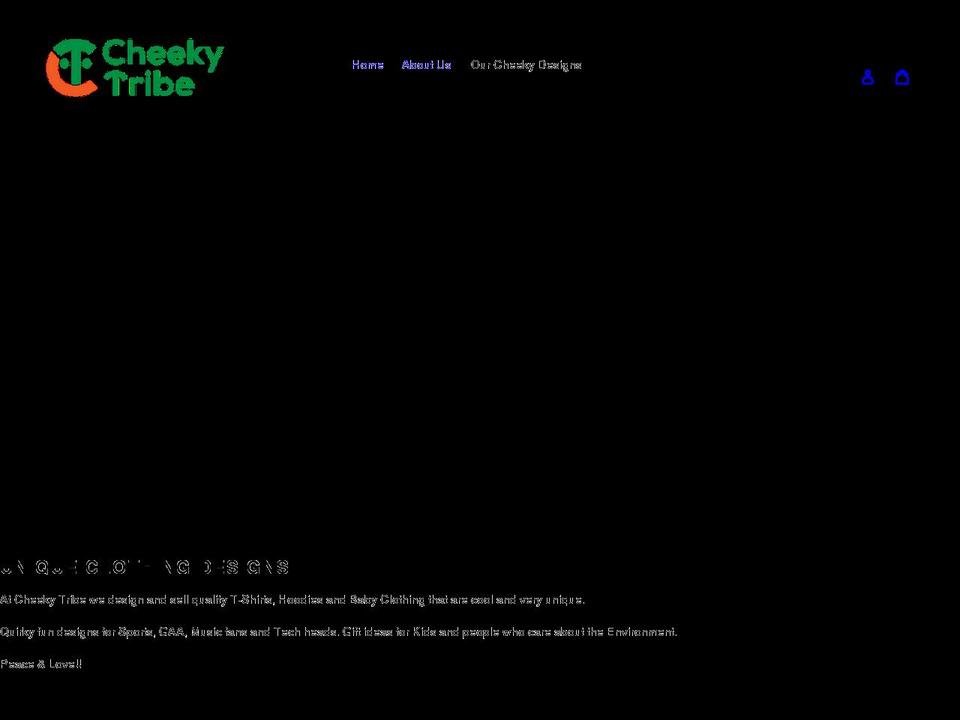 cheekytribe.com shopify website screenshot