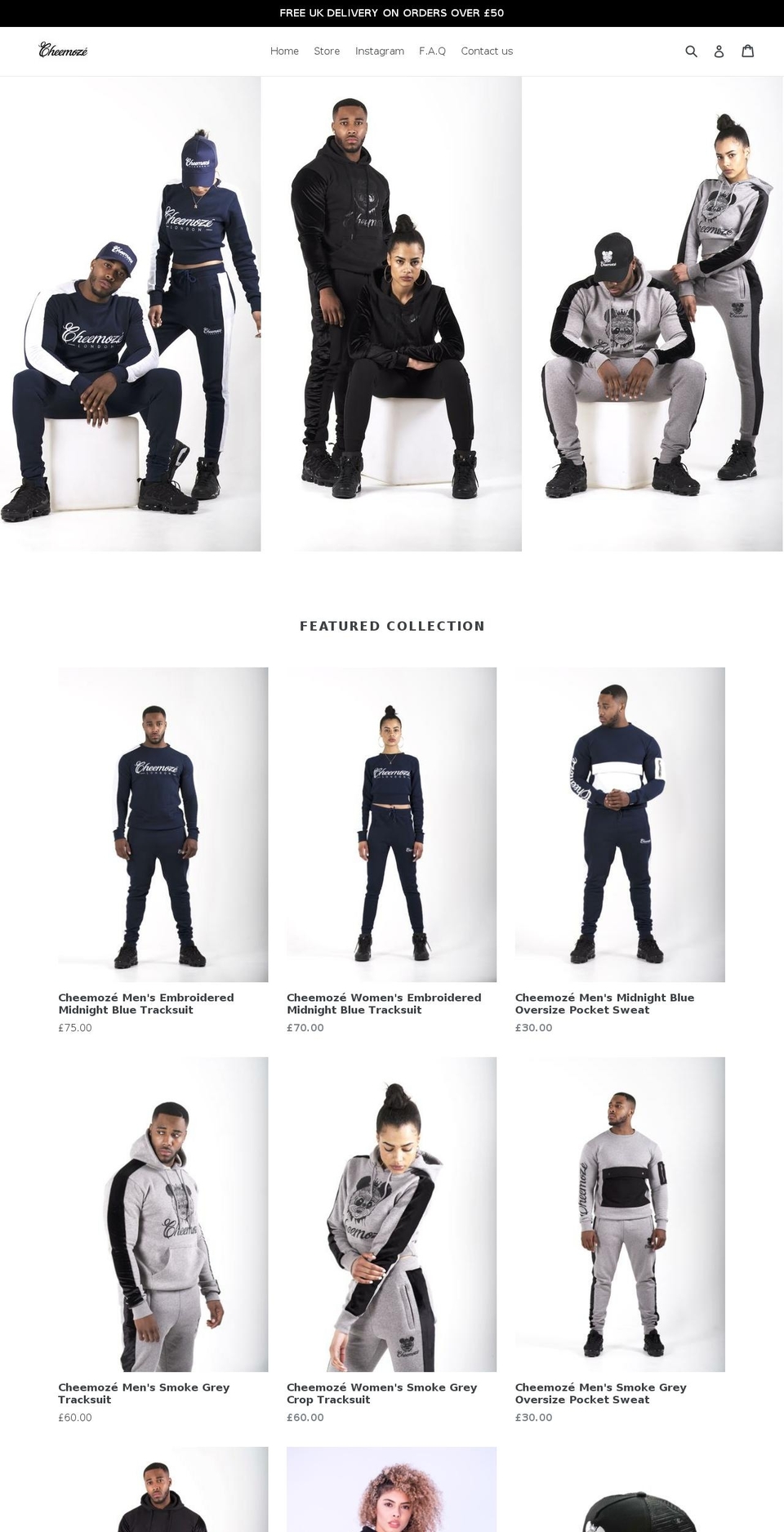 cheemoze.com — Shopify storefront screenshot
