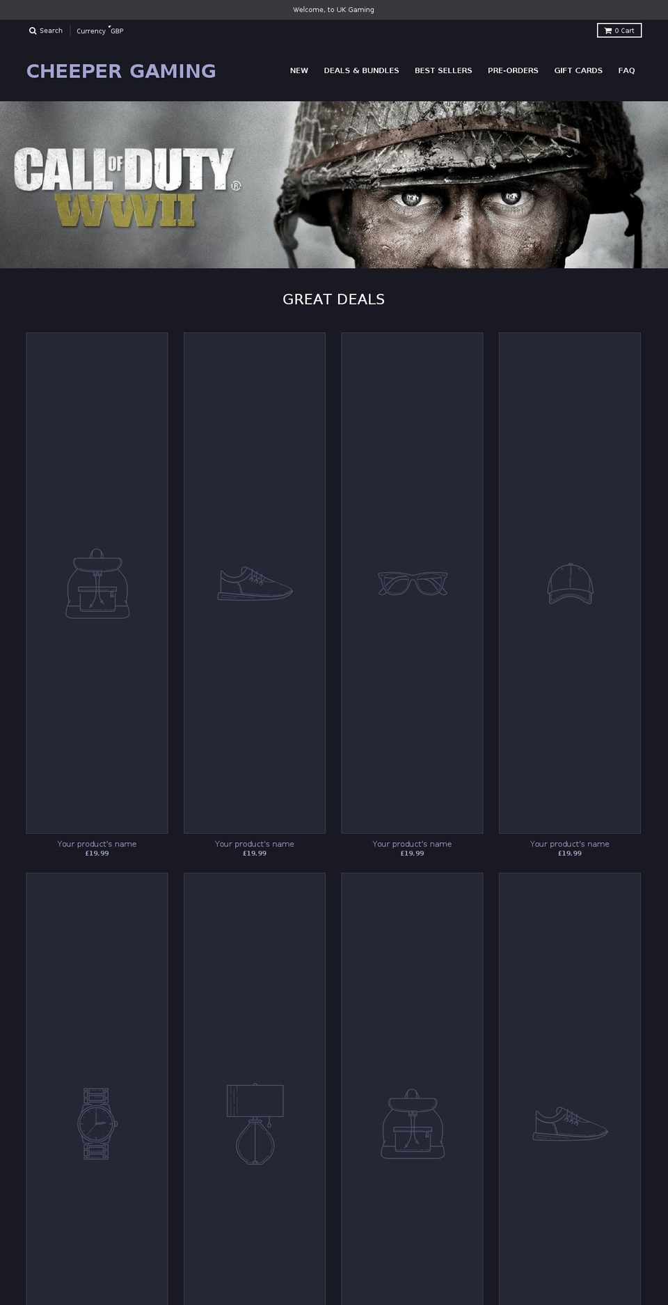 cheepergaming.com — Shopify storefront screenshot