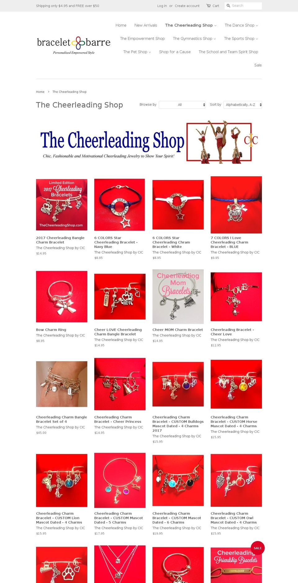 cheeranddanceshop.com — Shopify storefront screenshot