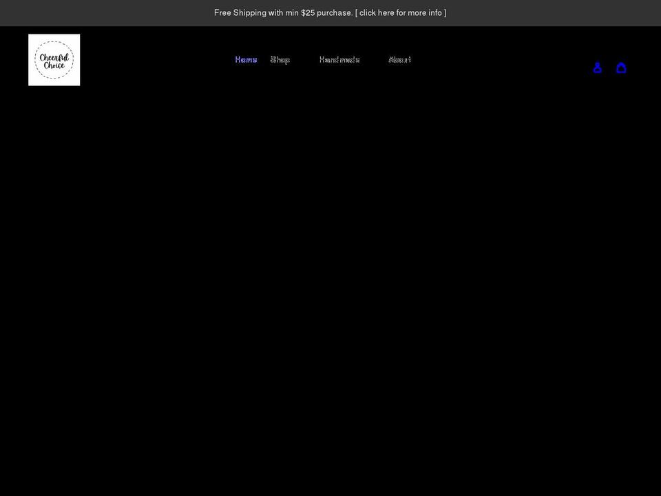 cheerfulchoice.com shopify website screenshot