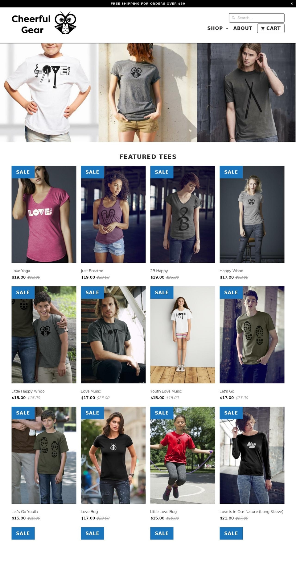 cheerfulgoods.com shopify website screenshot