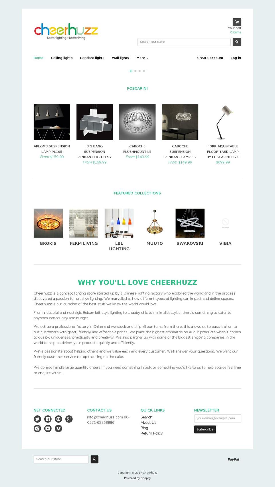 cheerhuzz.com shopify website screenshot