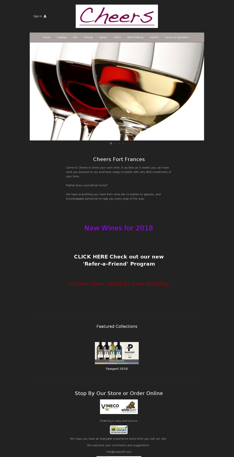 cheersff.com shopify website screenshot