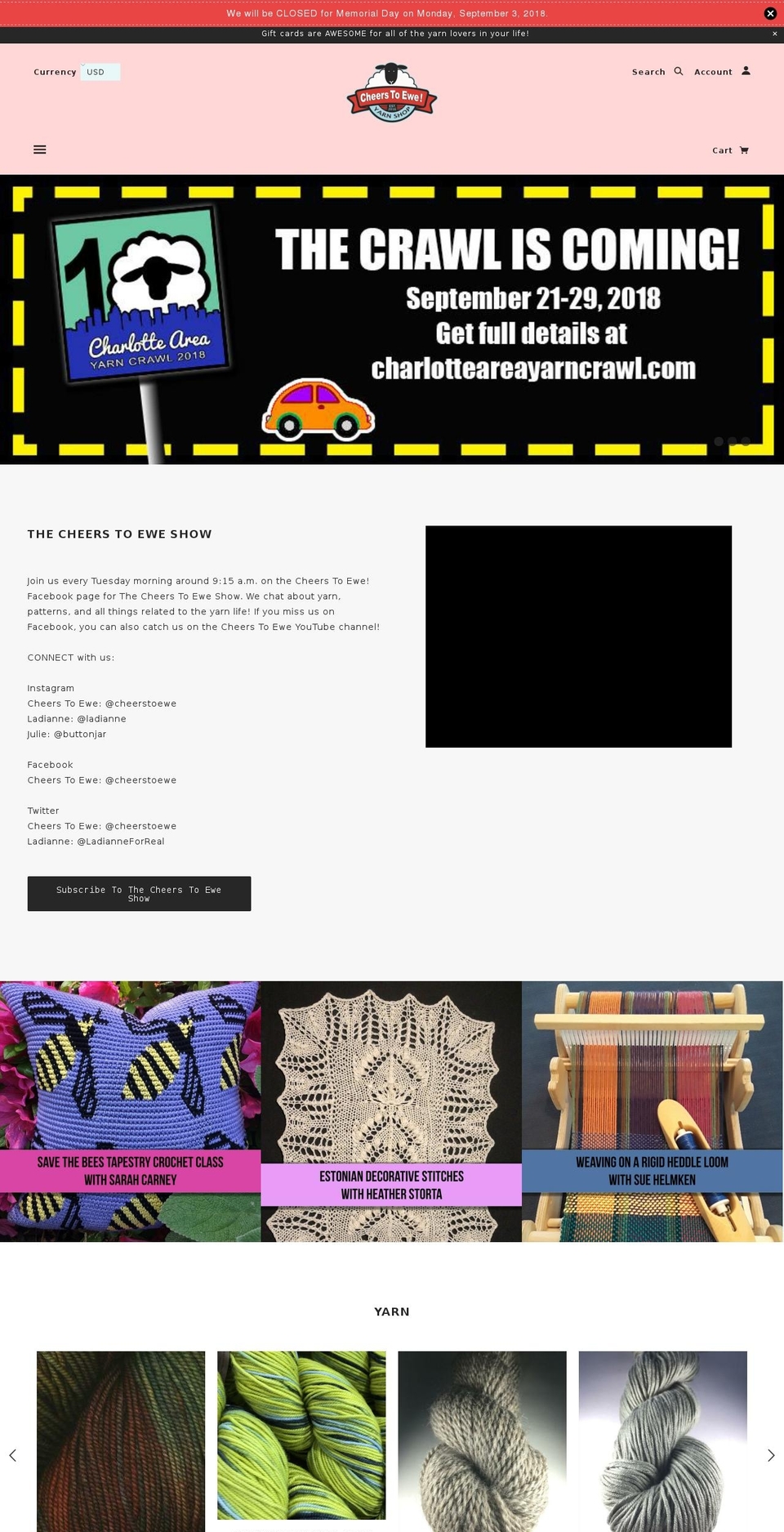 cheerstoewe.com — Shopify storefront screenshot
