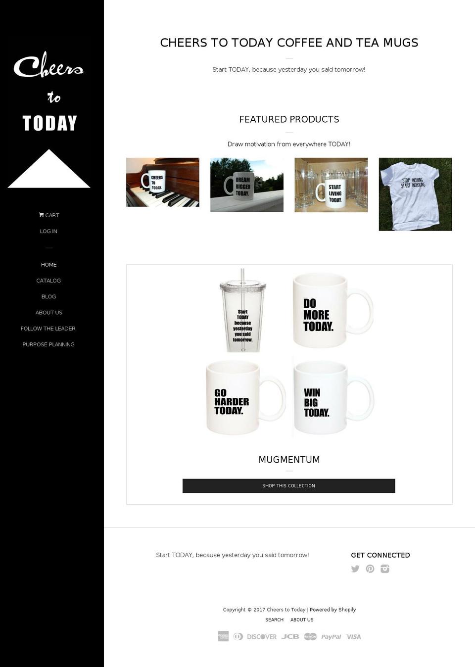 cheerstotoday.com shopify website screenshot