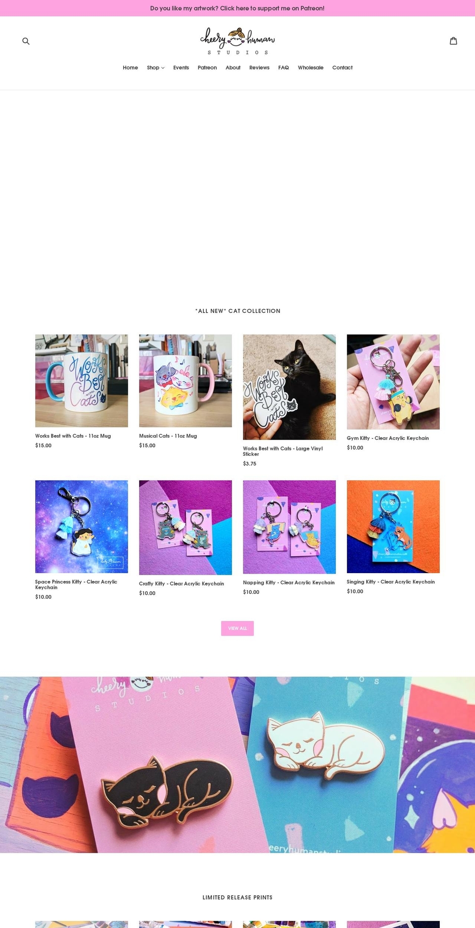 cheeryhumanstudios.com shopify website screenshot