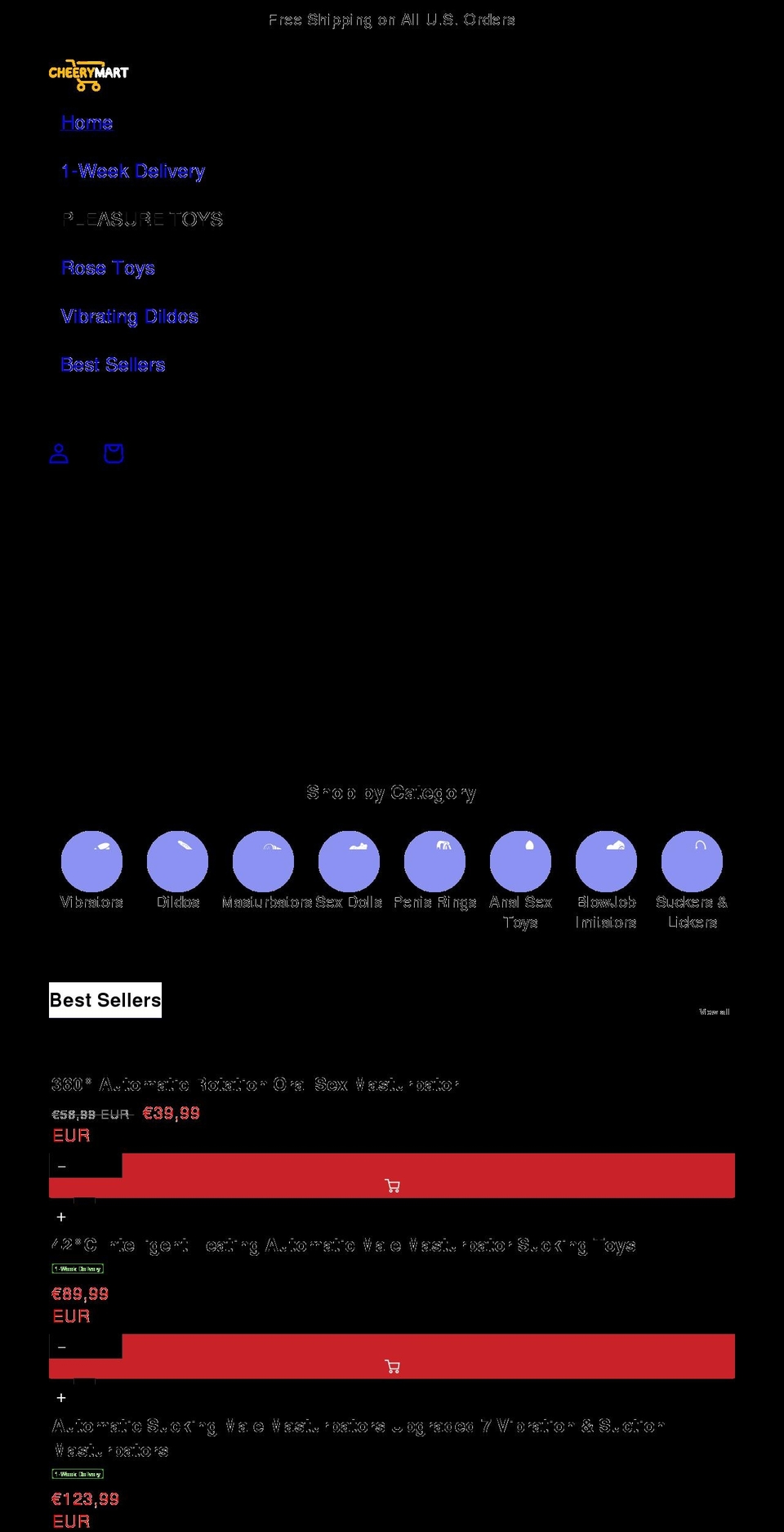 cheerymart.com shopify website screenshot