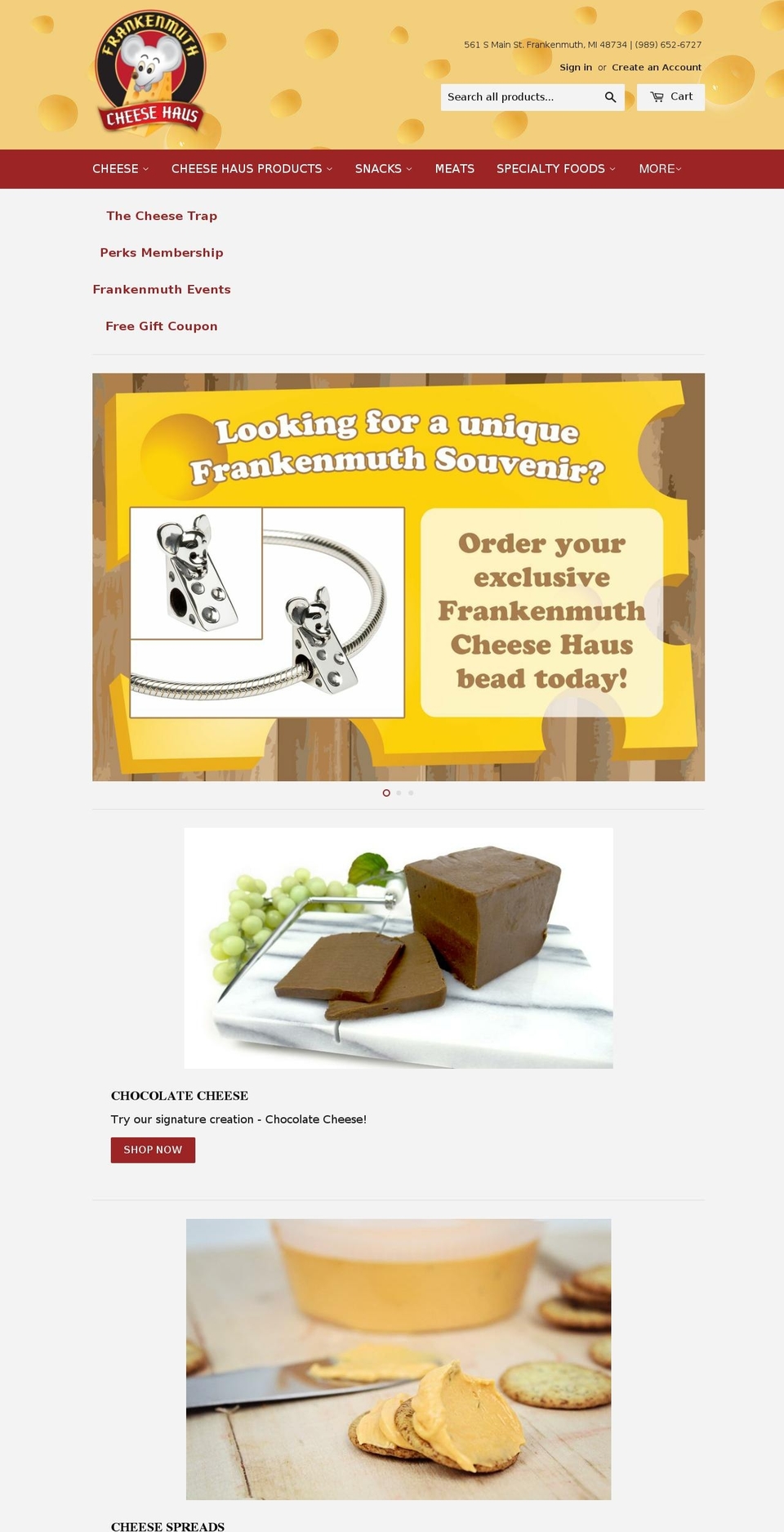 cheese.haus shopify website screenshot