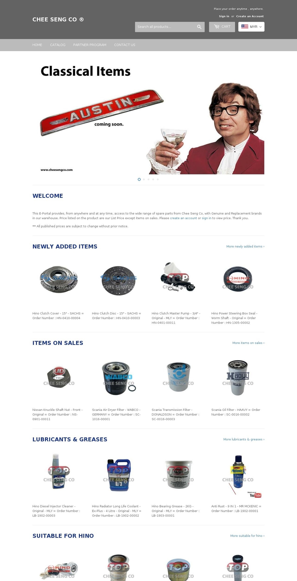 cheesengco.com — Shopify storefront screenshot