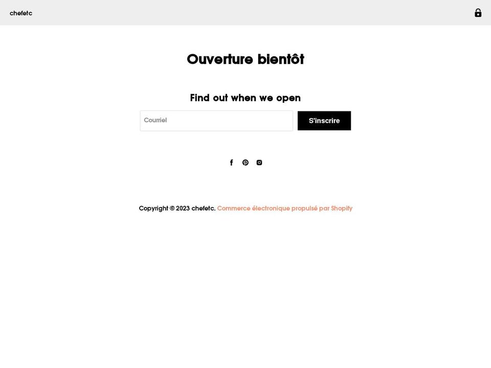 chef-etc.com shopify website screenshot