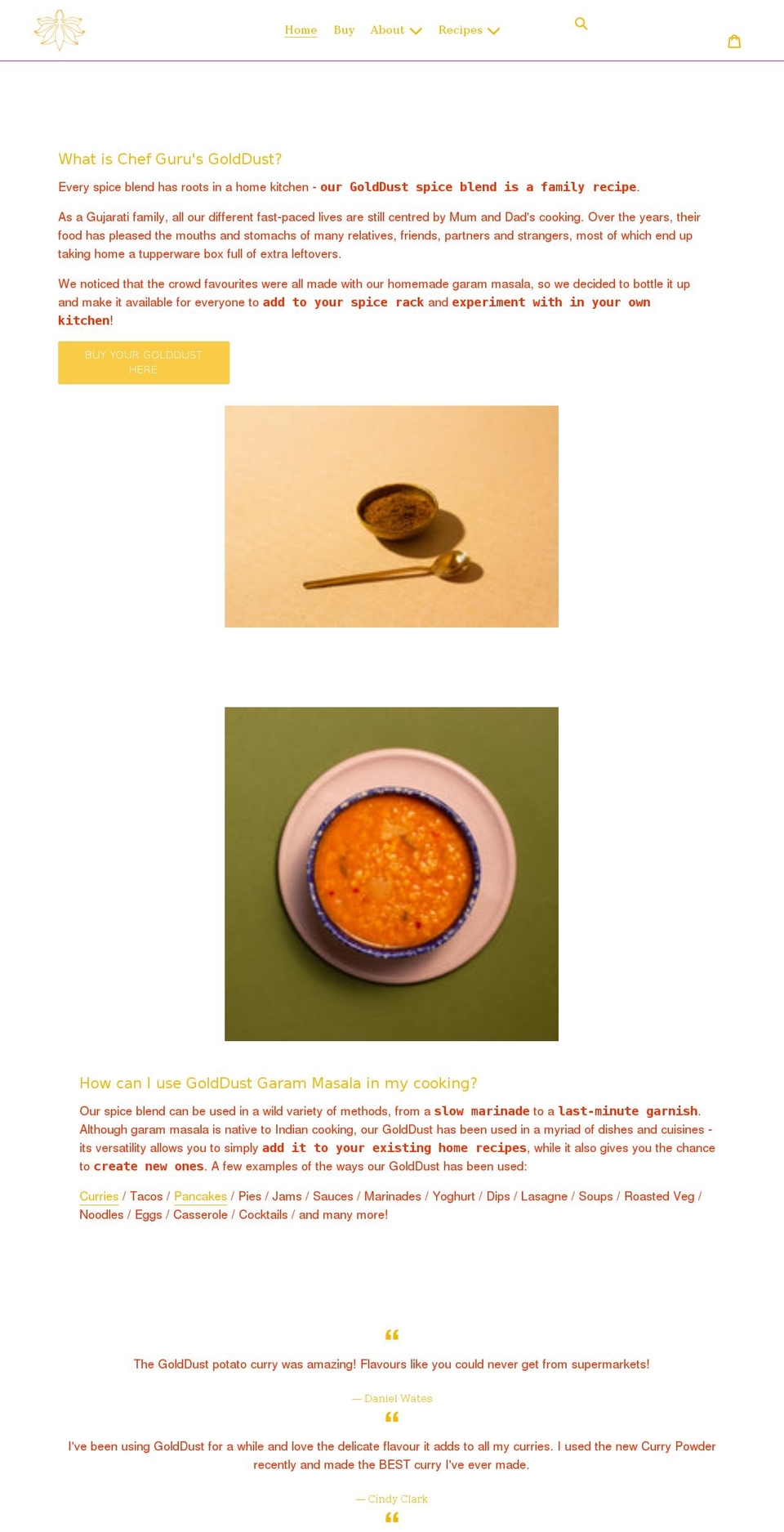 chef-guru.com shopify website screenshot