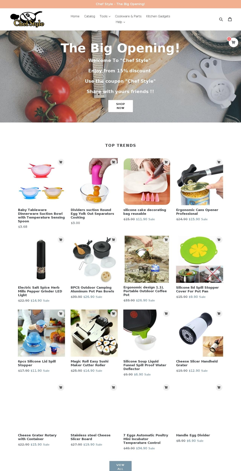 chef-style.com shopify website screenshot