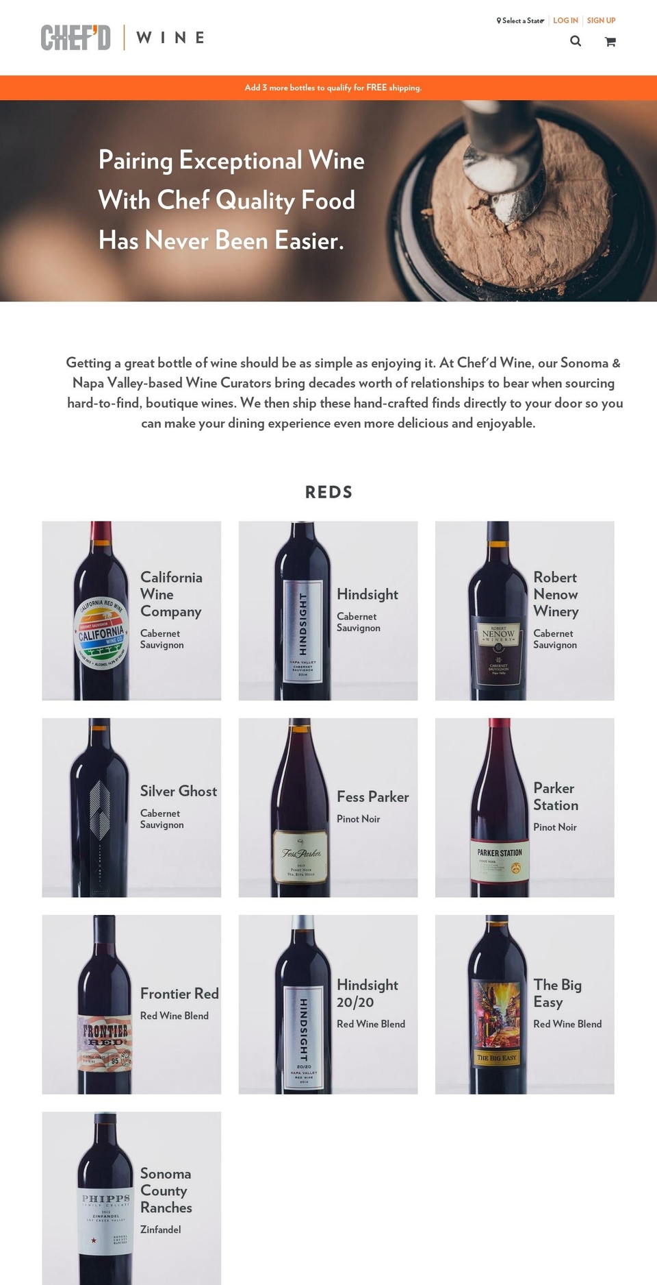 chefdwine.com — Shopify storefront screenshot