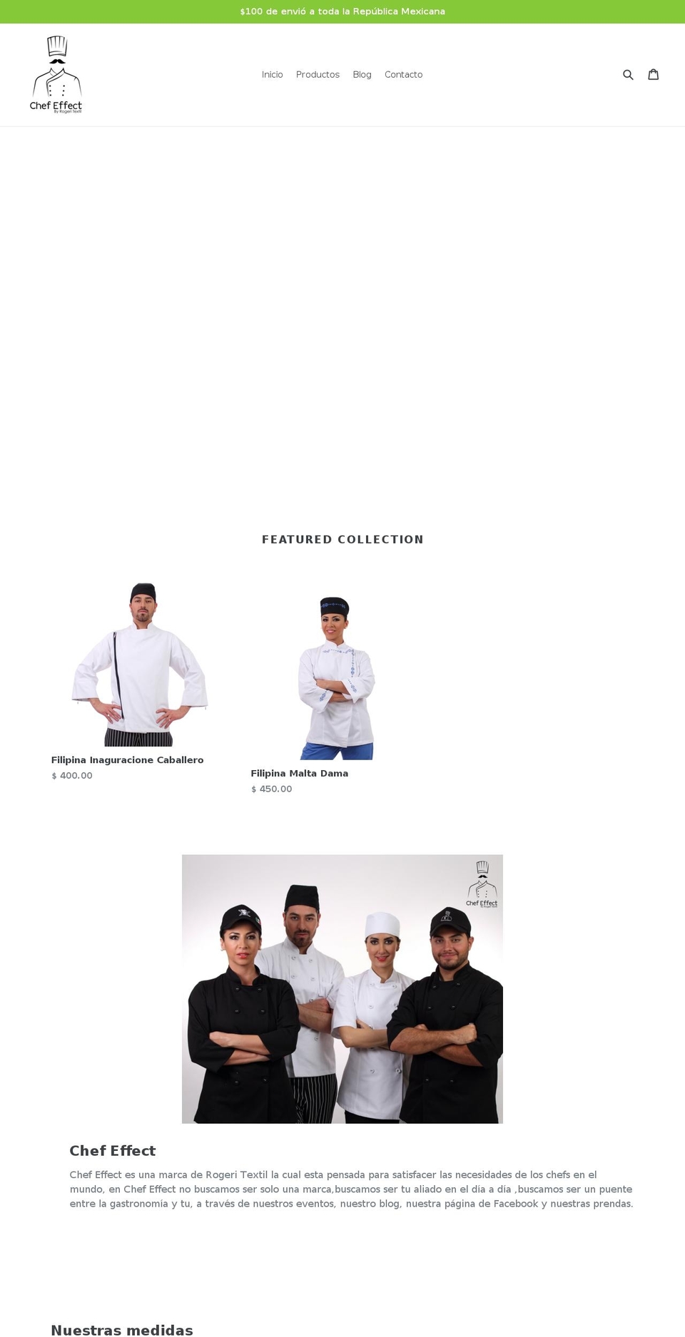 chefeffectstore.com — Shopify storefront screenshot